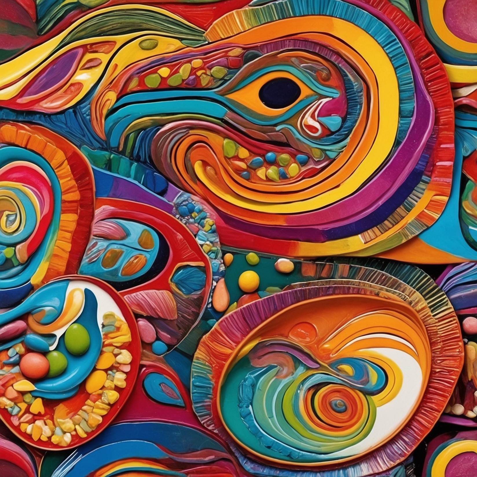 Arte colorido y expresivo